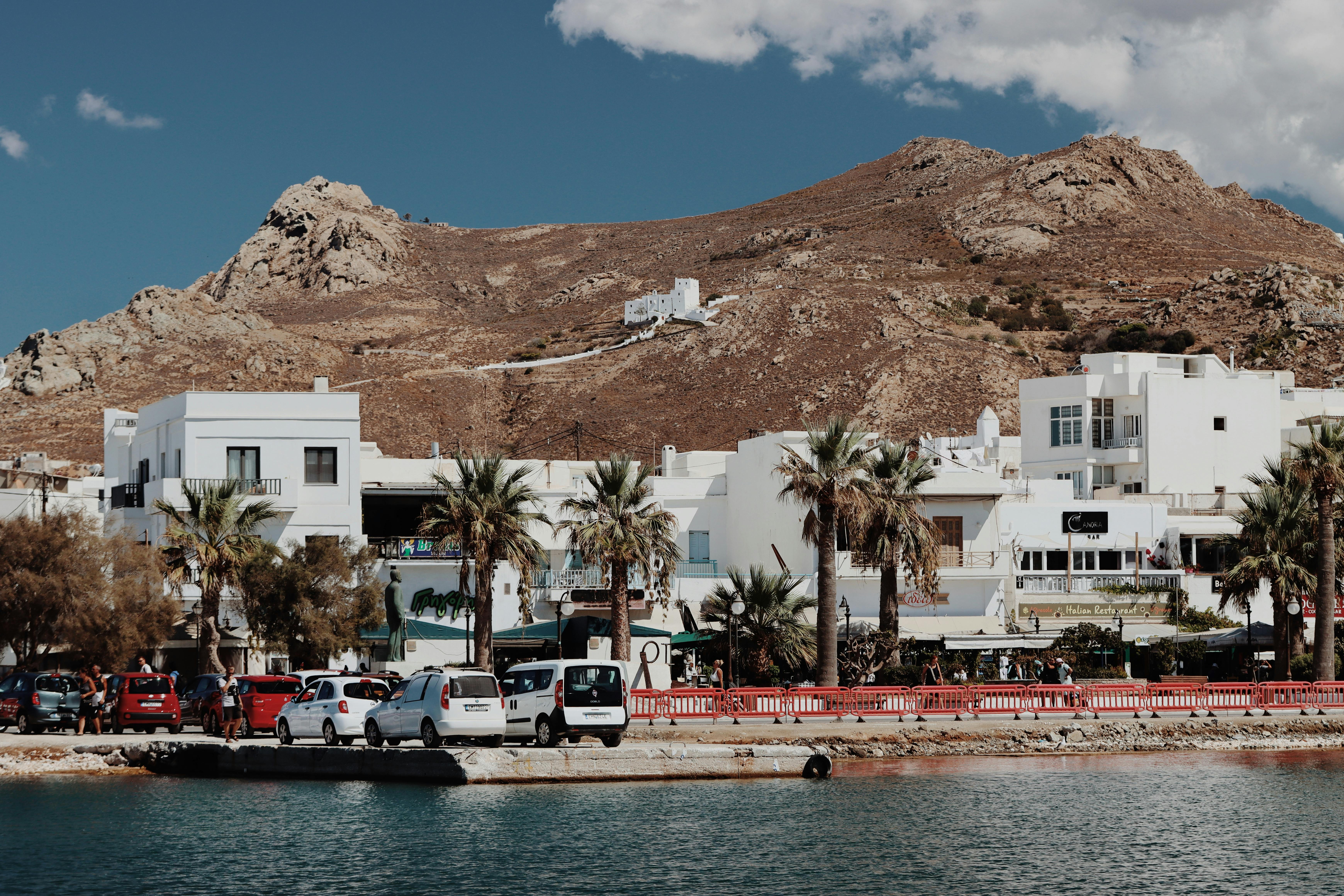 scenic view of naxos island architecture