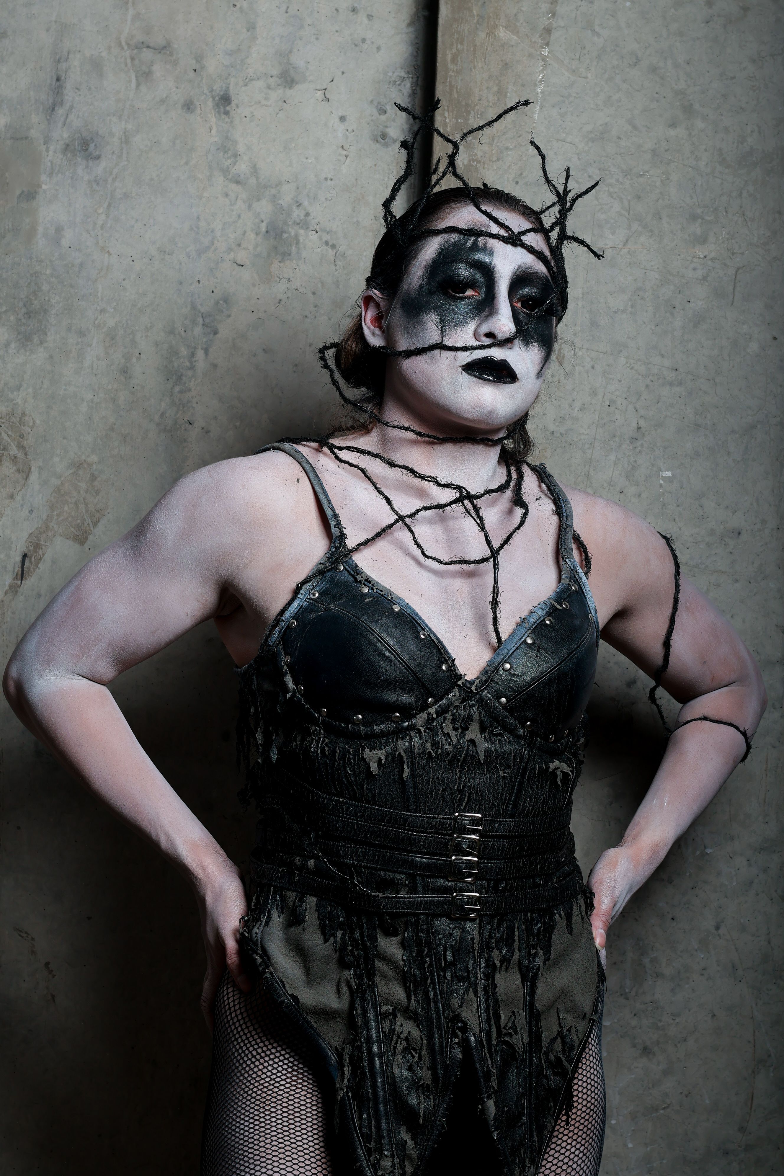 Dramatic Gothic Costume with Face Paint Portrait · Free Stock Photo