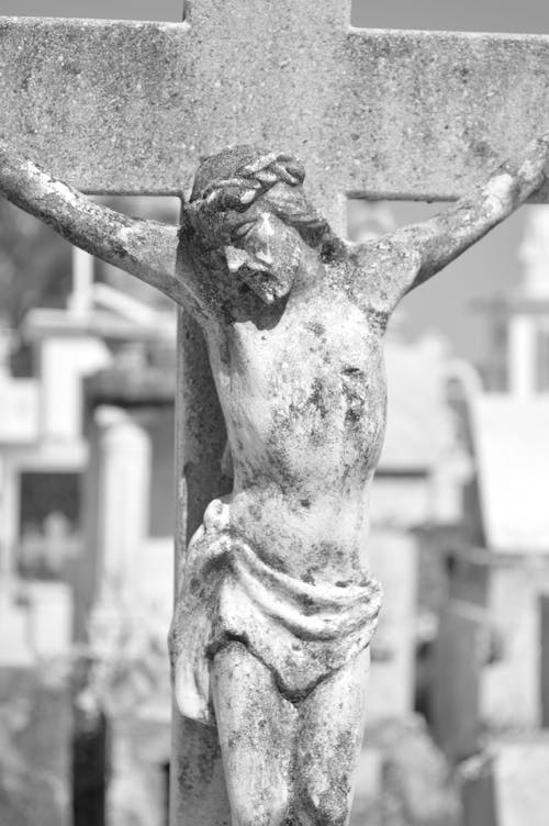 Free stock photo of black and white, cemetery, christianity Stock Photo