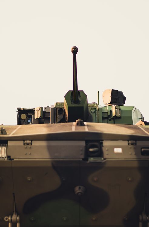 Modern Military Armored Vehicle Close-Up · Free Stock Photo
