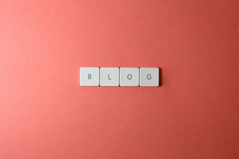 Modern blog design with trending features