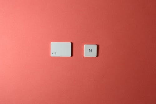 Free Close-Up Shot of Keyboard Buttons Stock Photo