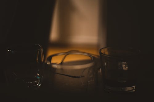 Free stock photo of coffee, dramatic, glass