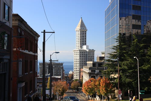 Free stock photo of architecture, downtown, puget sound Stock Photo