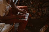 Person Painting A Subject