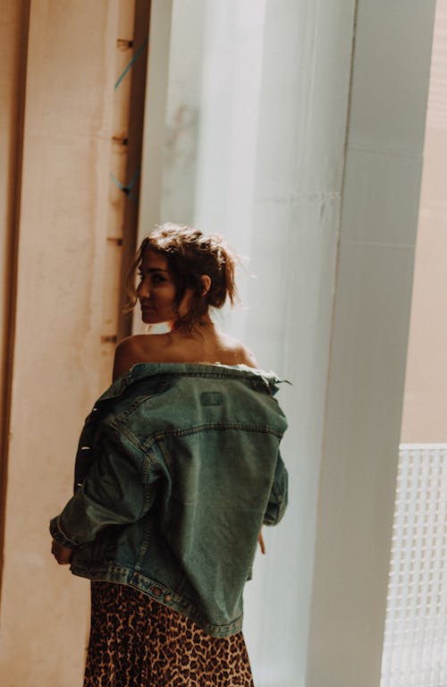 Photo Of Woman Wearing Denim Jacket