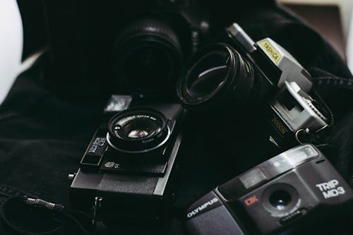 Photo Of Old Cameras