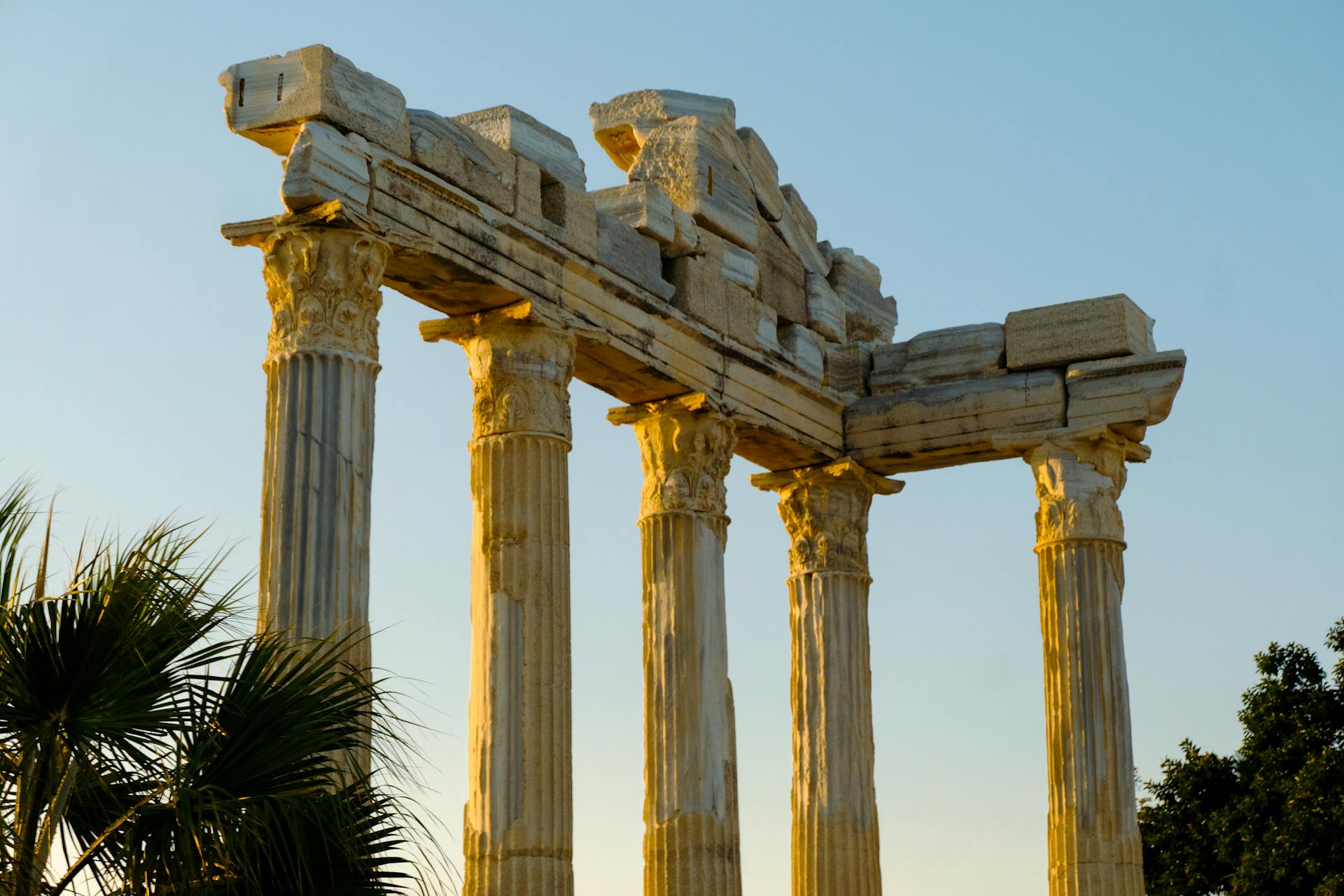 Ancient Temple of Apollo at Sunset in Türkiye