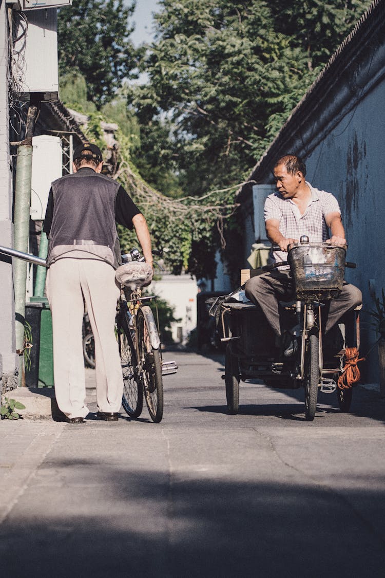 Man Riding Bike