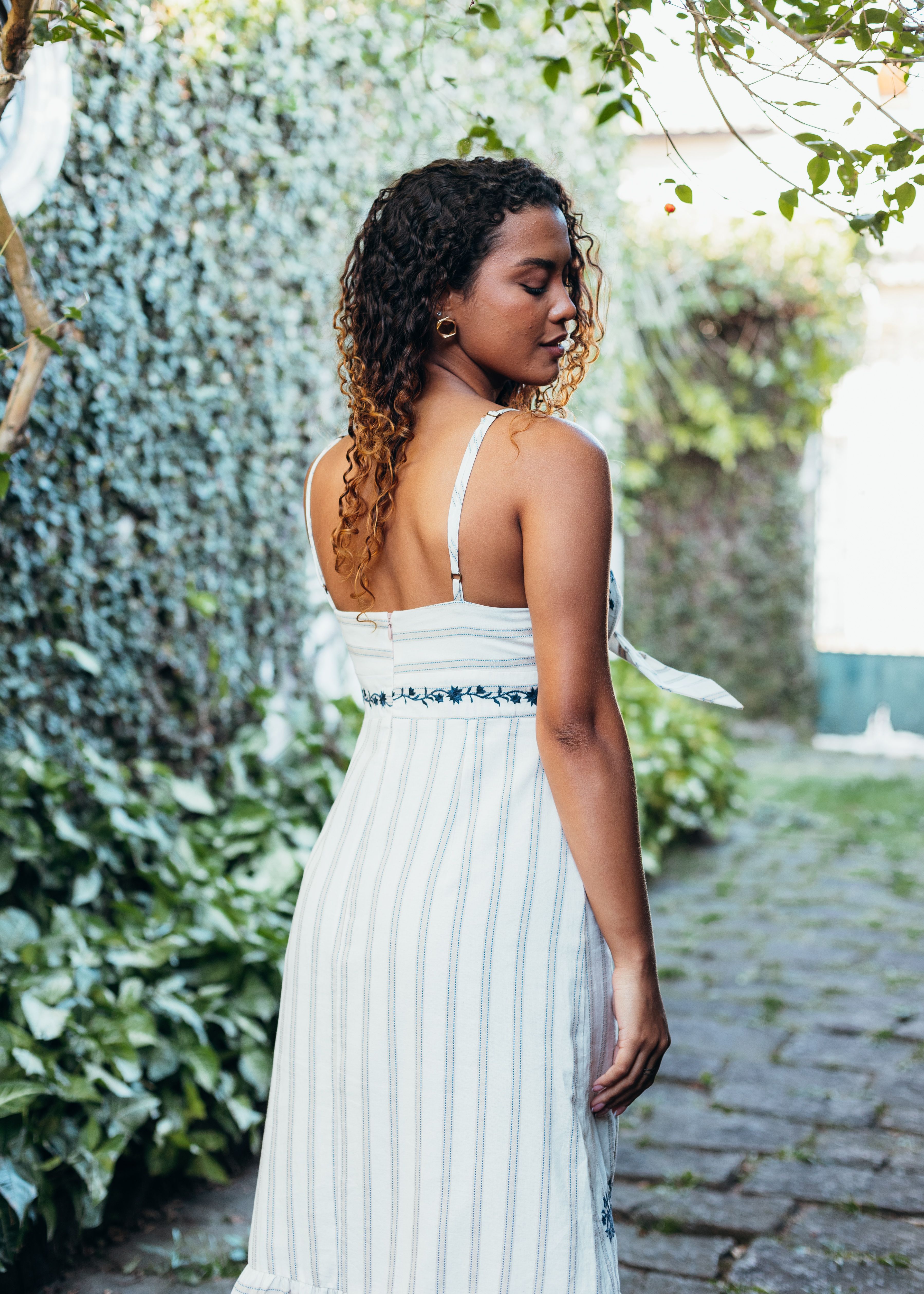 Young Woman in Summer Dress Outdoors · Free Stock Photo