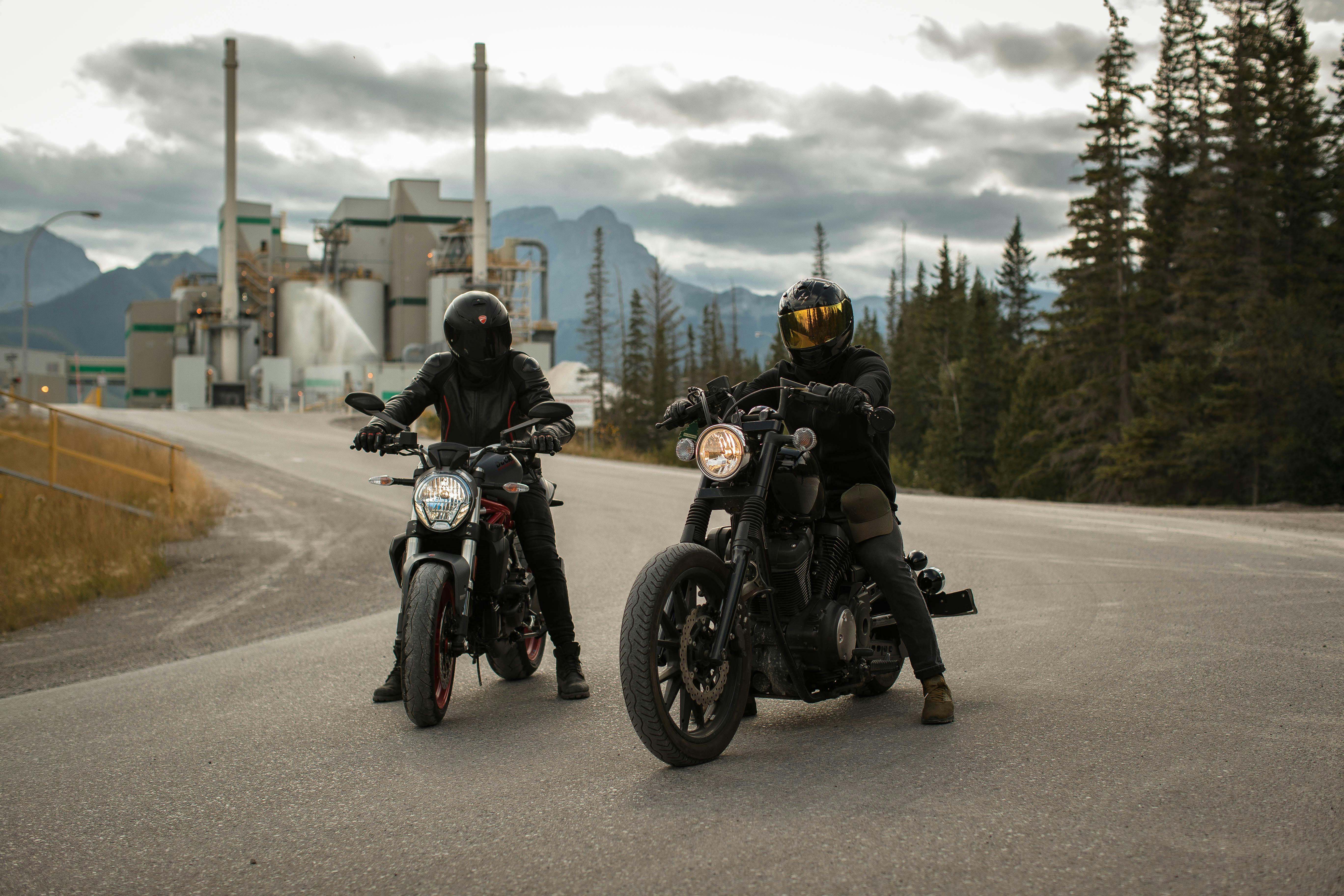 men riding motorcycles