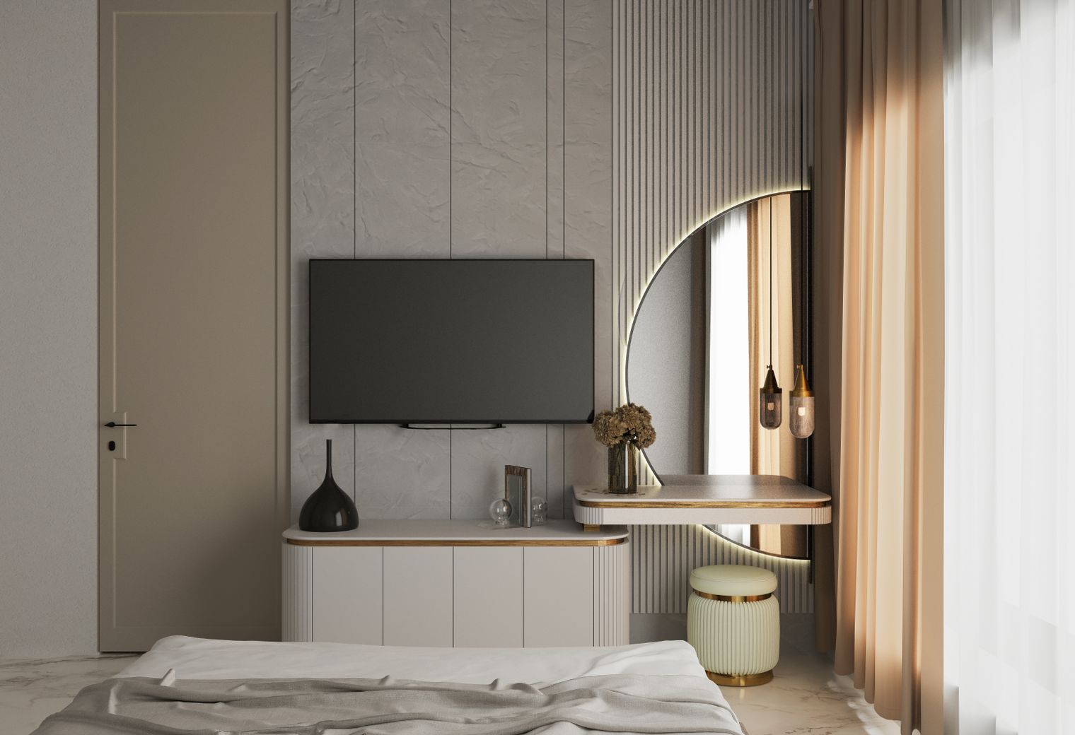 Interior Painting in Chalk Farm — dust sheets down and the room fully protected