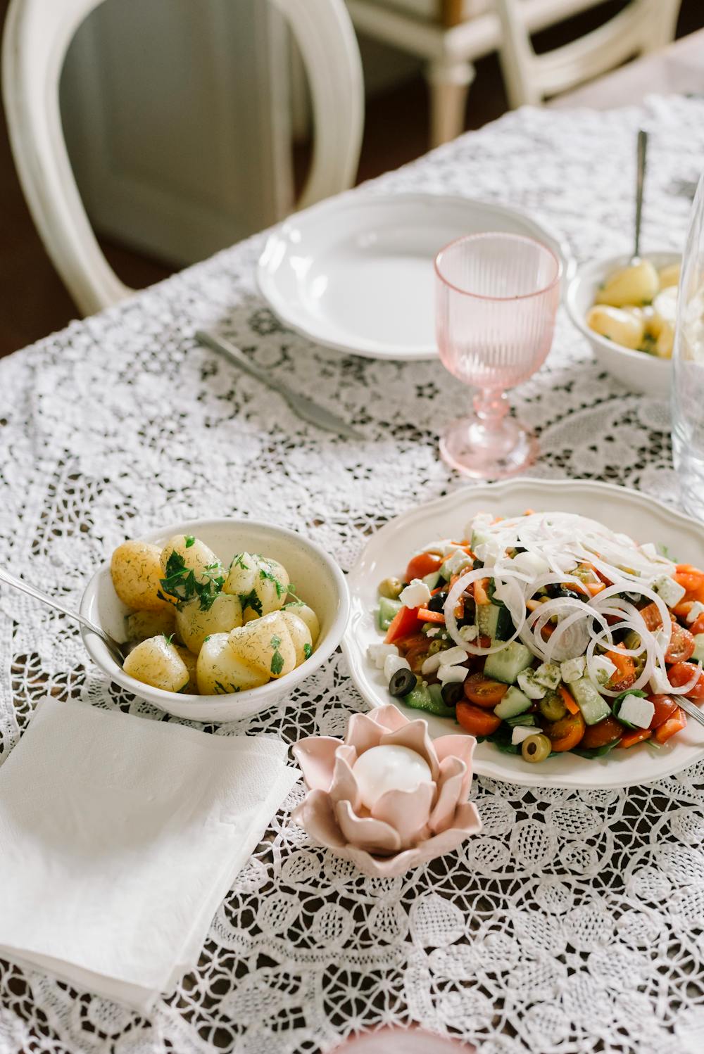 Spring Onion and Potato Hash