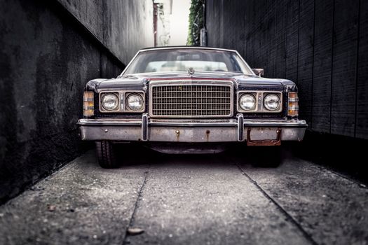 Vintage Black Sedan