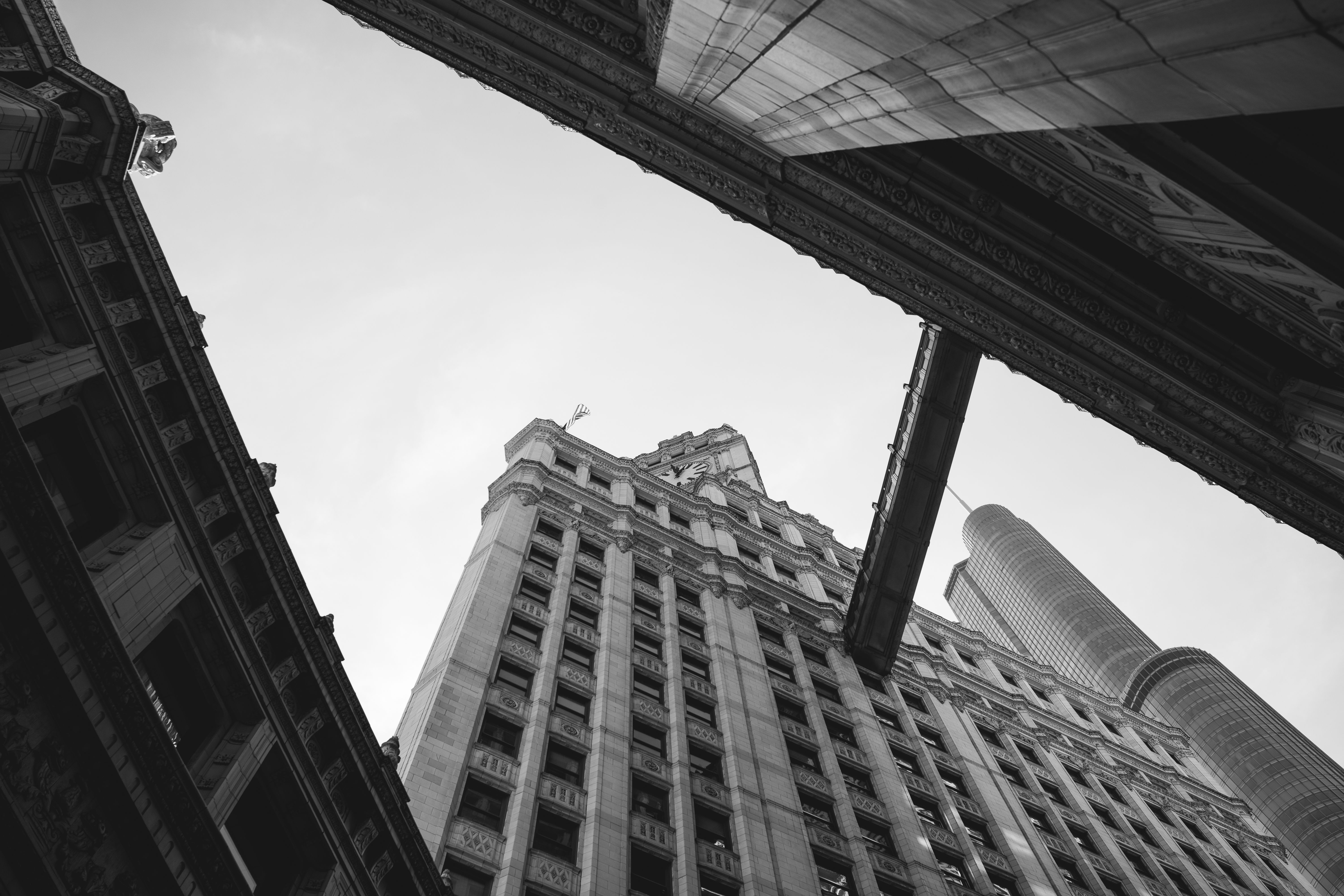 Dramatic Black and White Urban Architecture · Free Stock Photo