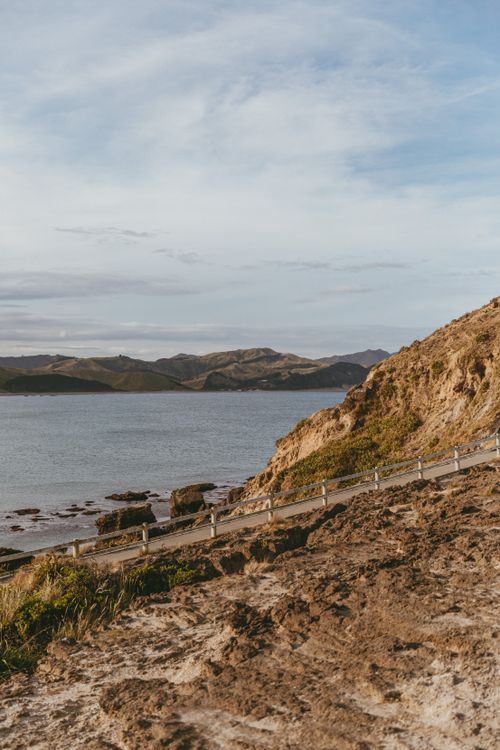 Free Explore the rugged coastline with scenic ocean views at Castlepoint, New Zealand. Stock Photo