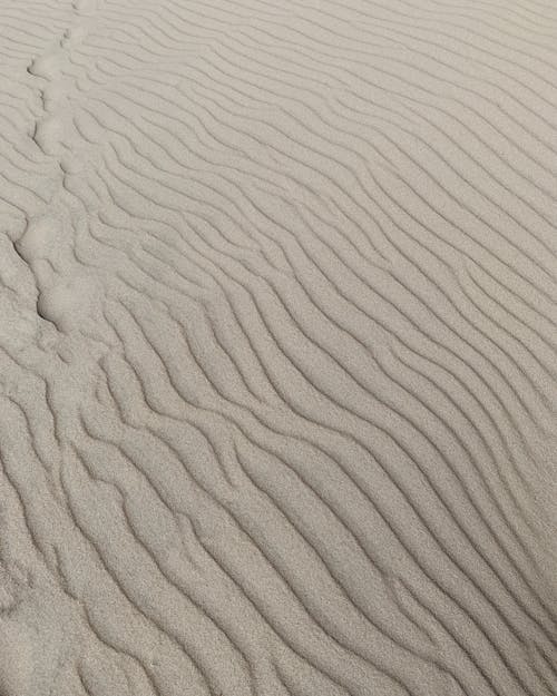 沙漠中的沙層