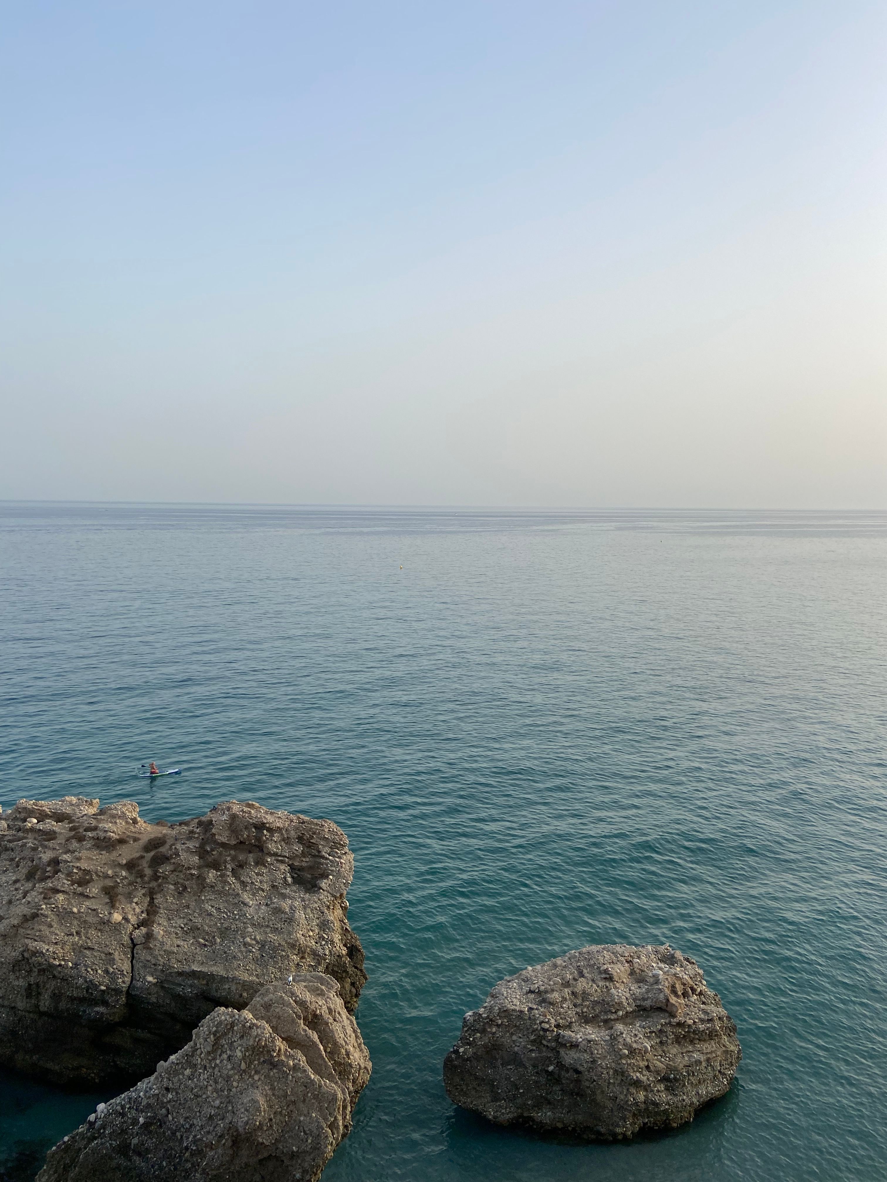 Serene Coastal View of Blue Ocean Waters · Free Stock Photo