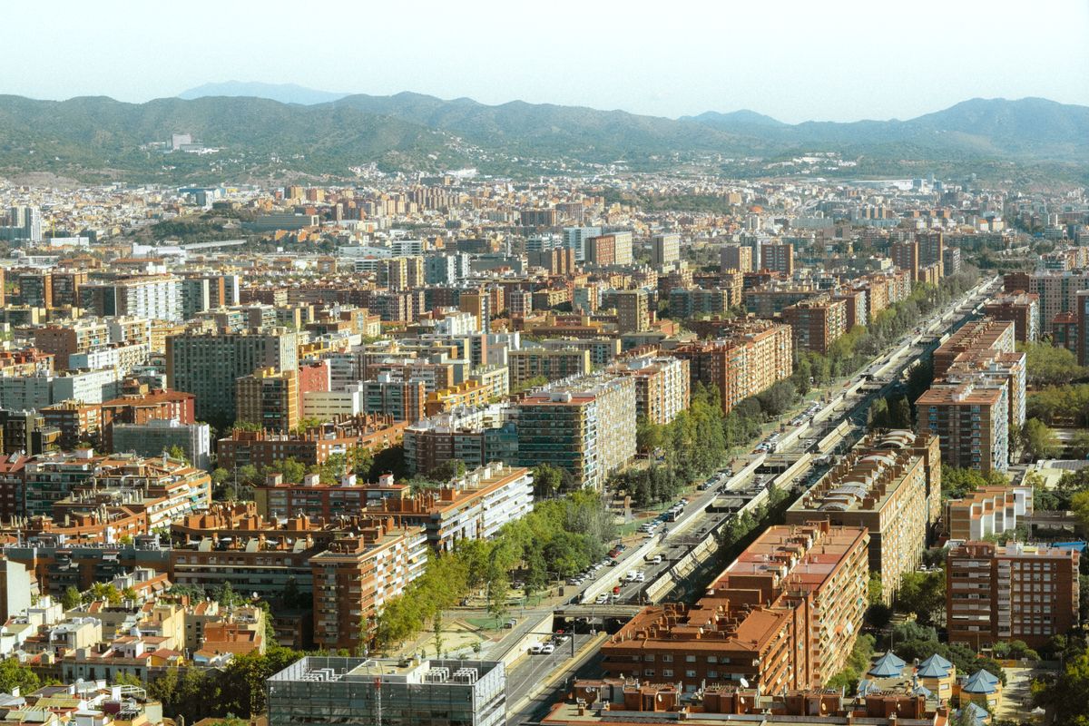 Vista urbana de Barcelona