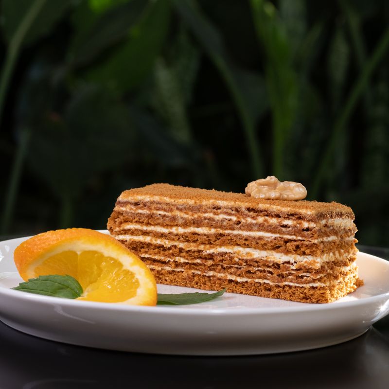 Slow Cooker Date and Walnut Cake with Burnt Orange Syrup
