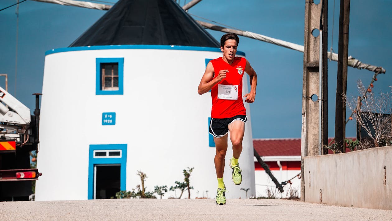 Man Running on Street