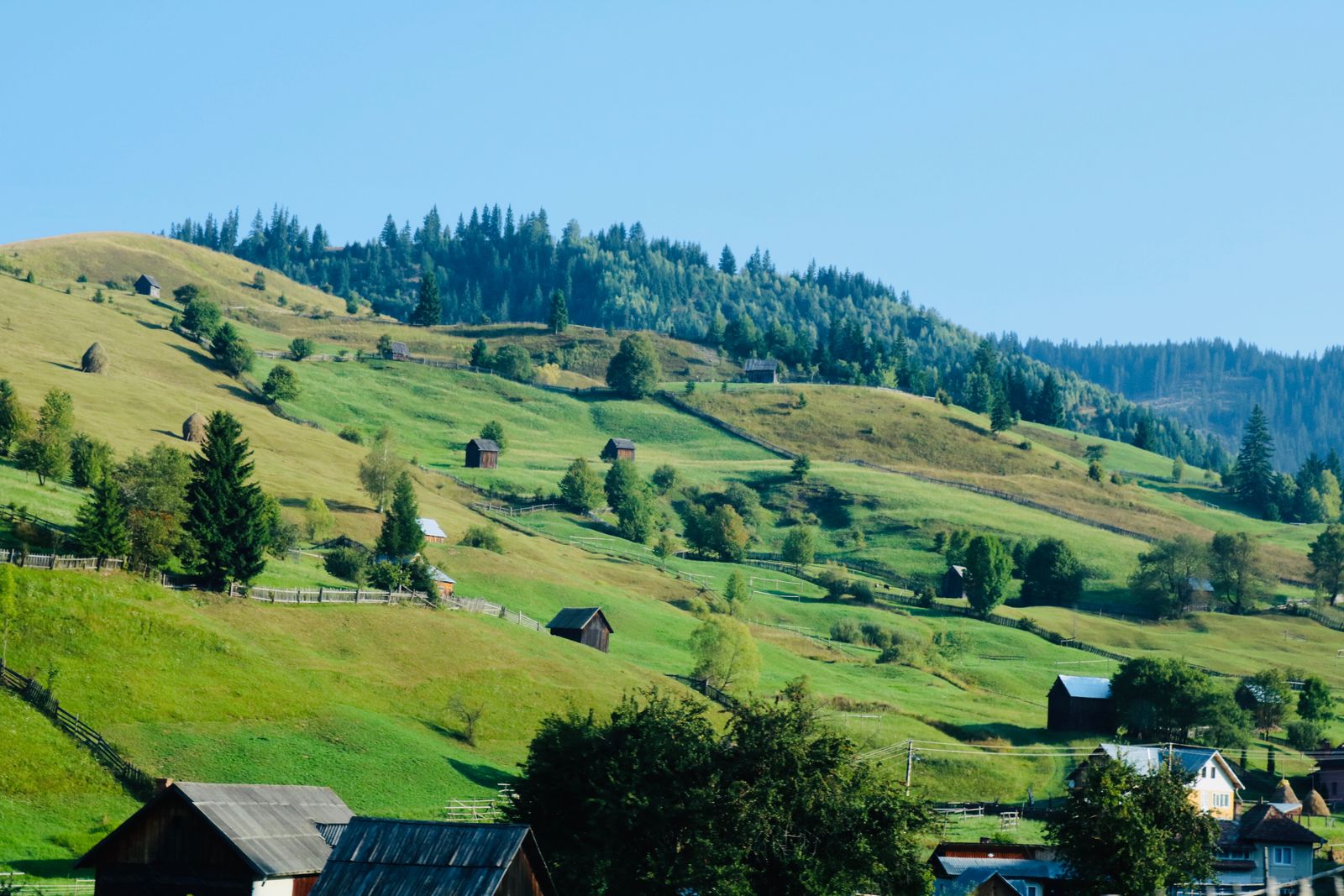Cazare în Suceava: case răsfirate pe dealurile din Bucovina