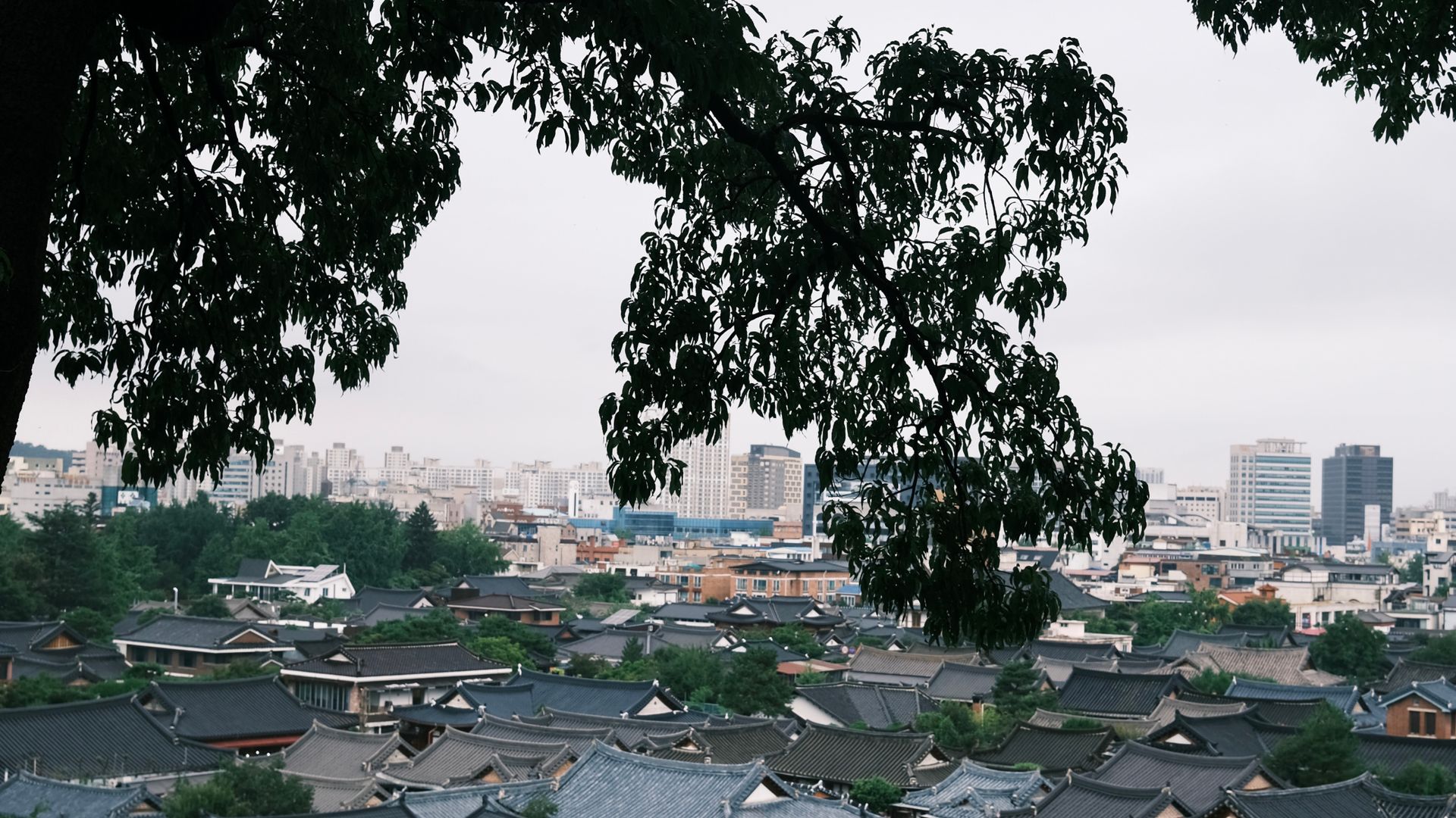 Pemandangan Jeonju Hanok Village sebagai lokasi populer untuk menginap di hanok Korea