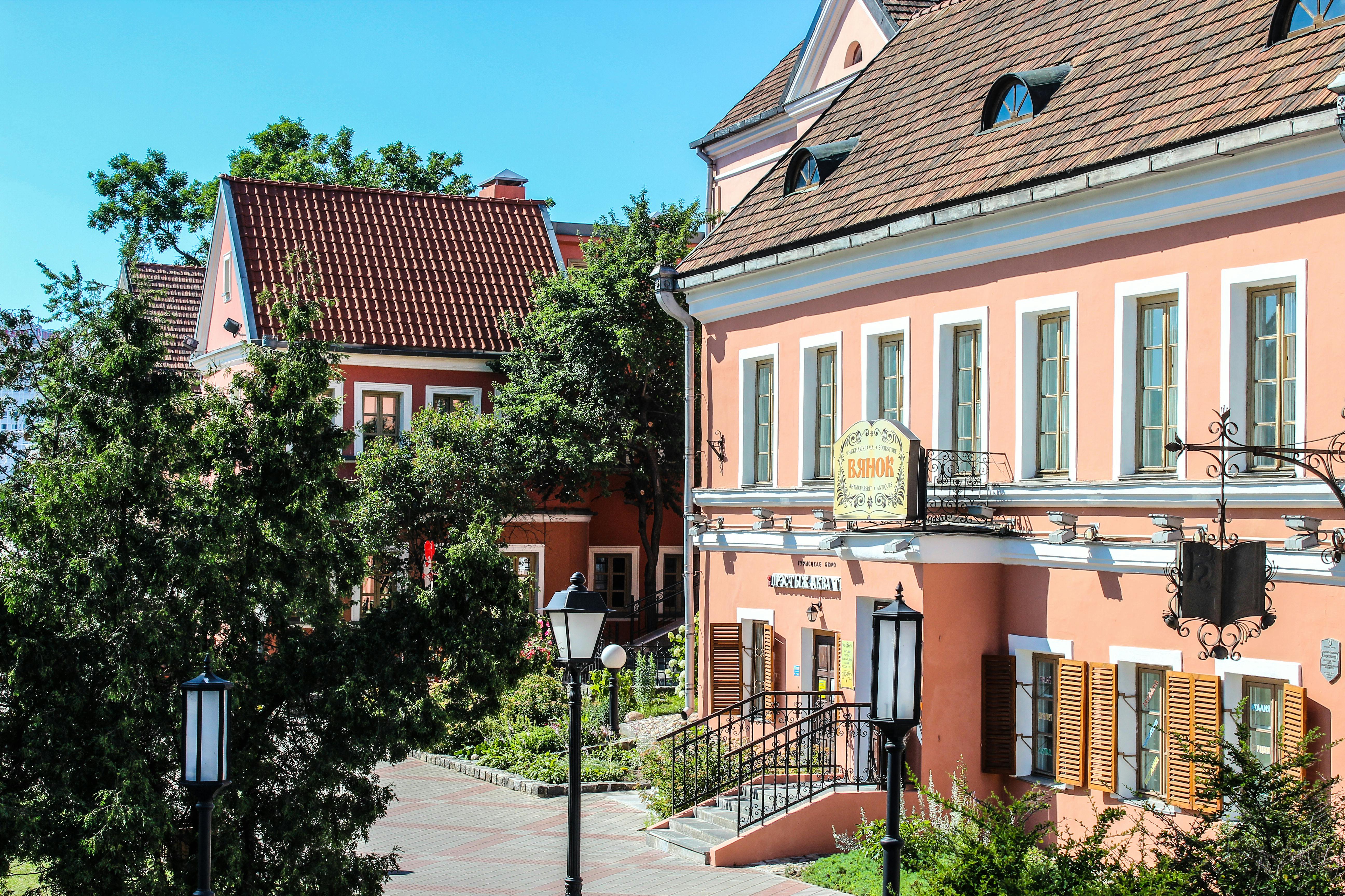 charming architectural street shot in europe