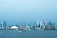 Toronto Skyline with CN Tower and Lake Ontario