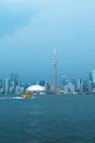 Toronto Skyline with CN Tower and Water Taxi