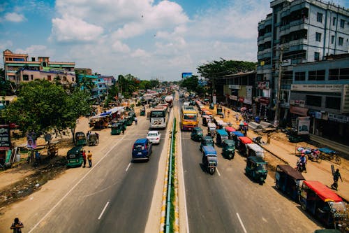 Vehicles on Road