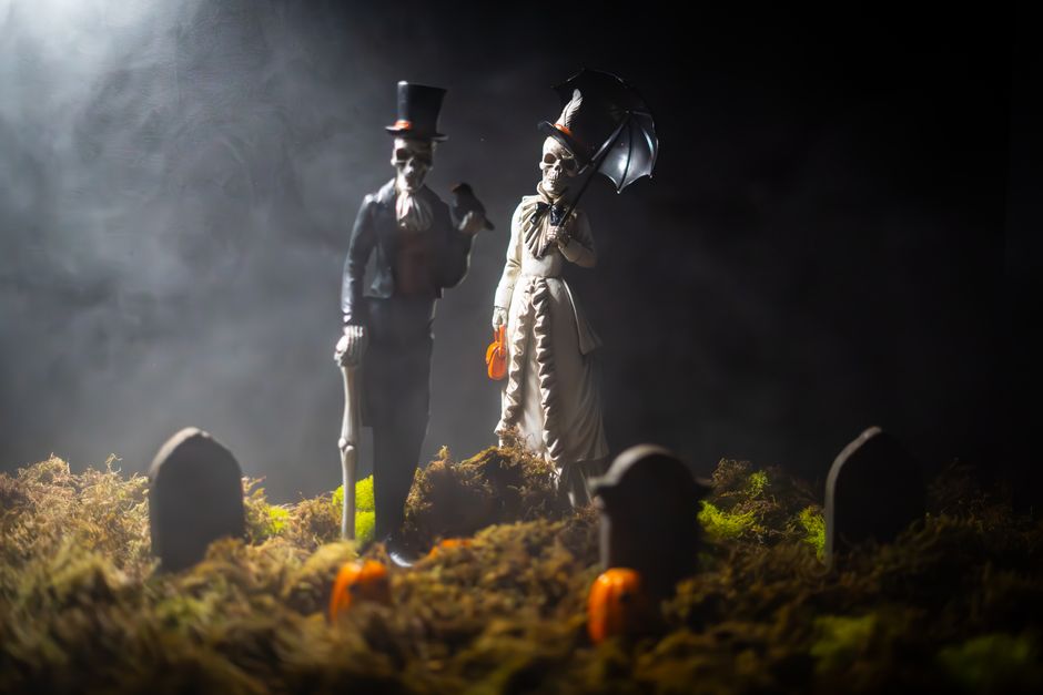 halloween tombstone fog