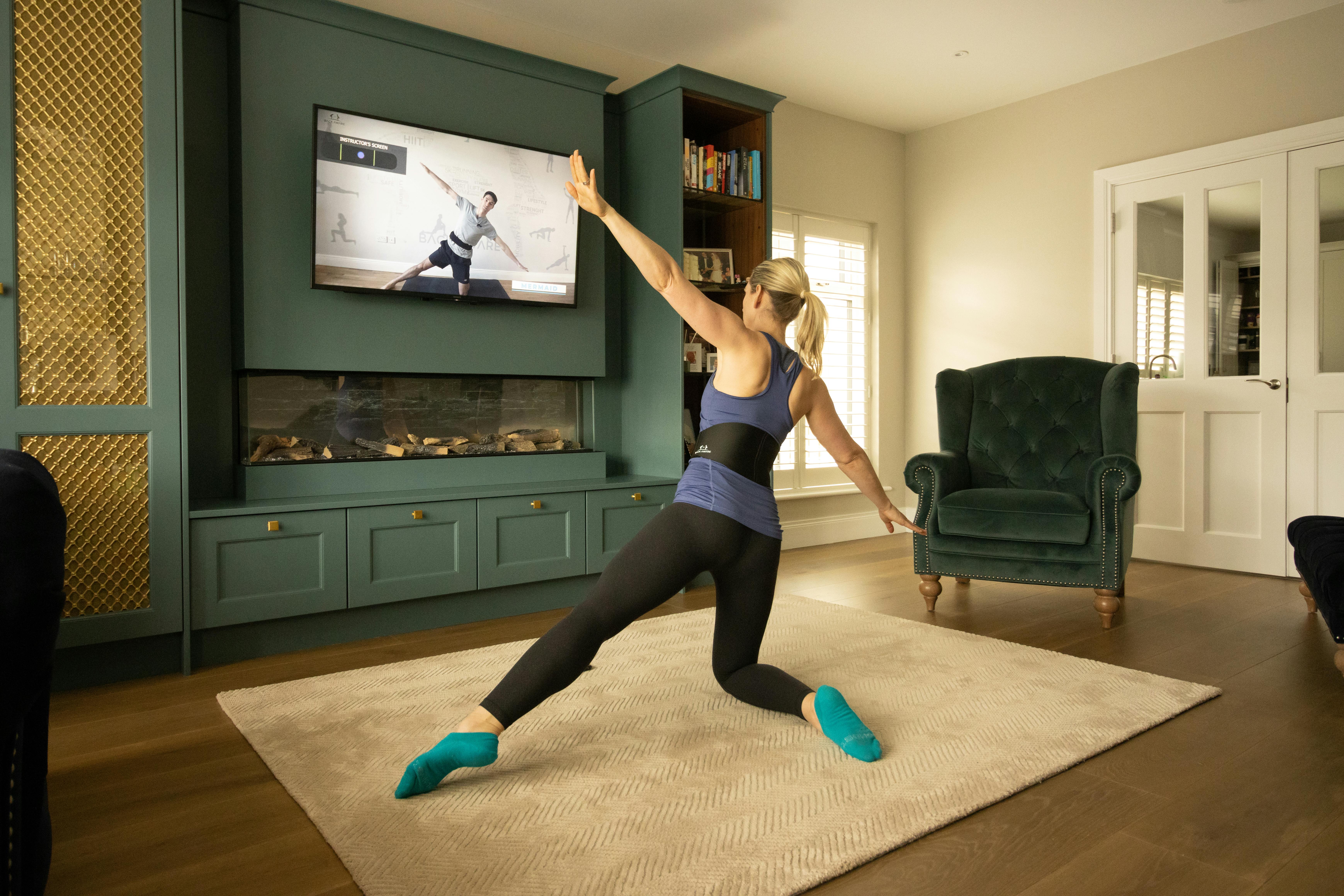 home exercise routine following virtual workout