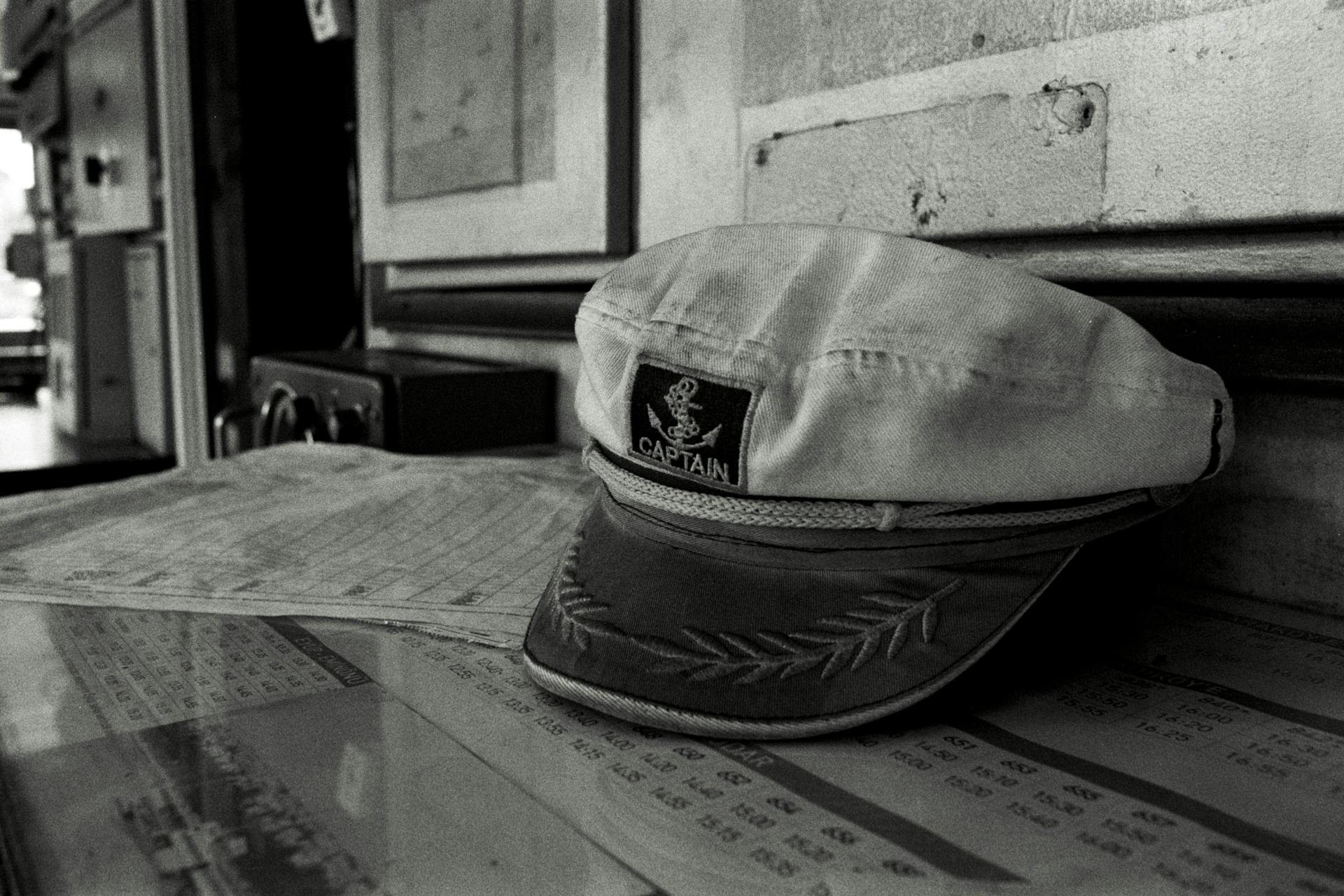 Vintage Captain's Hat on a Ship Desk in Amasya