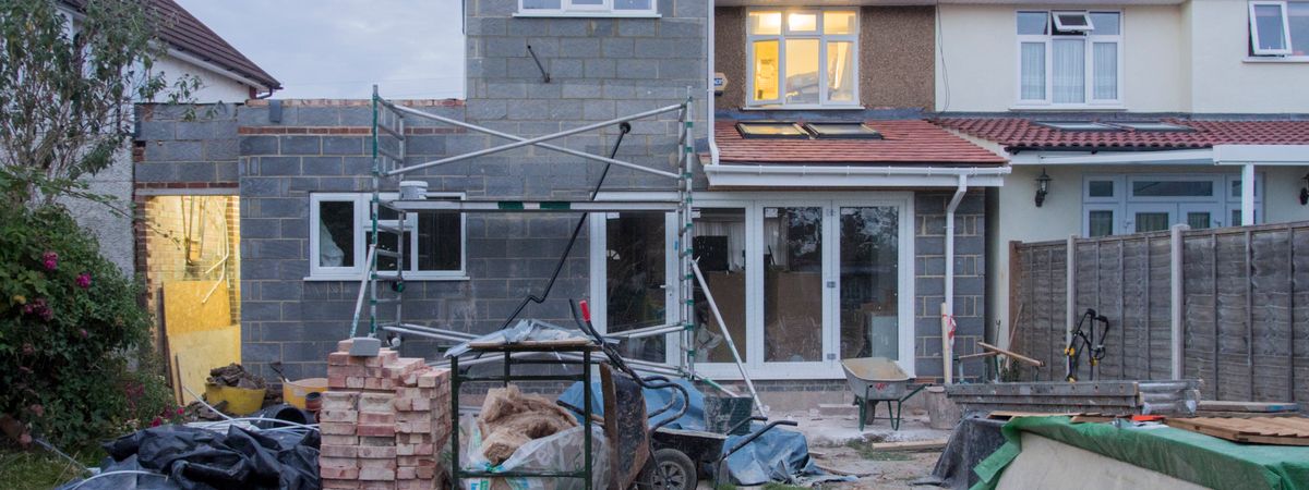 Residential building work in progress (stock image)