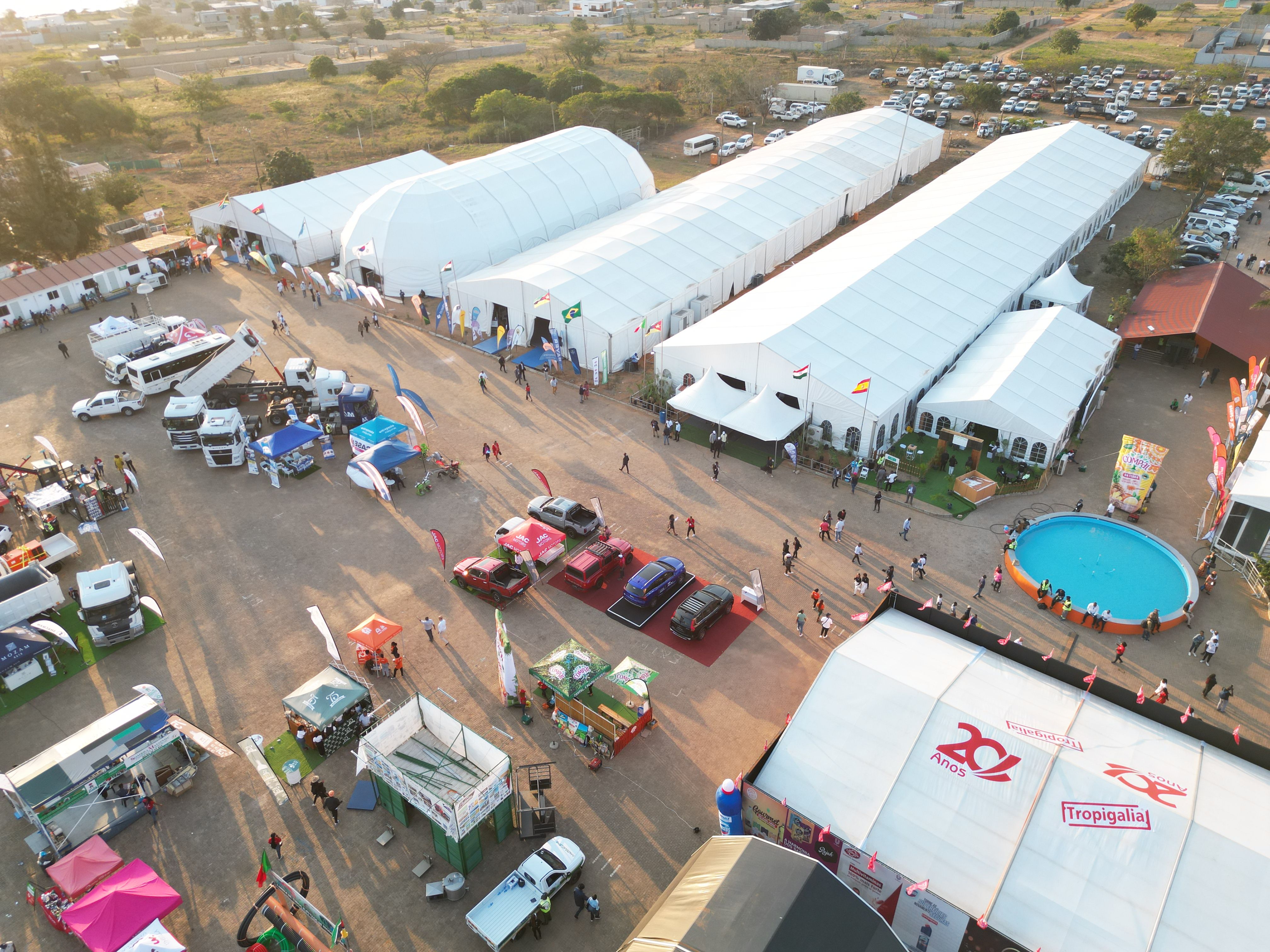 Aerial View of Outdoor Event in Matola, Mozambique · Free Stock Photo