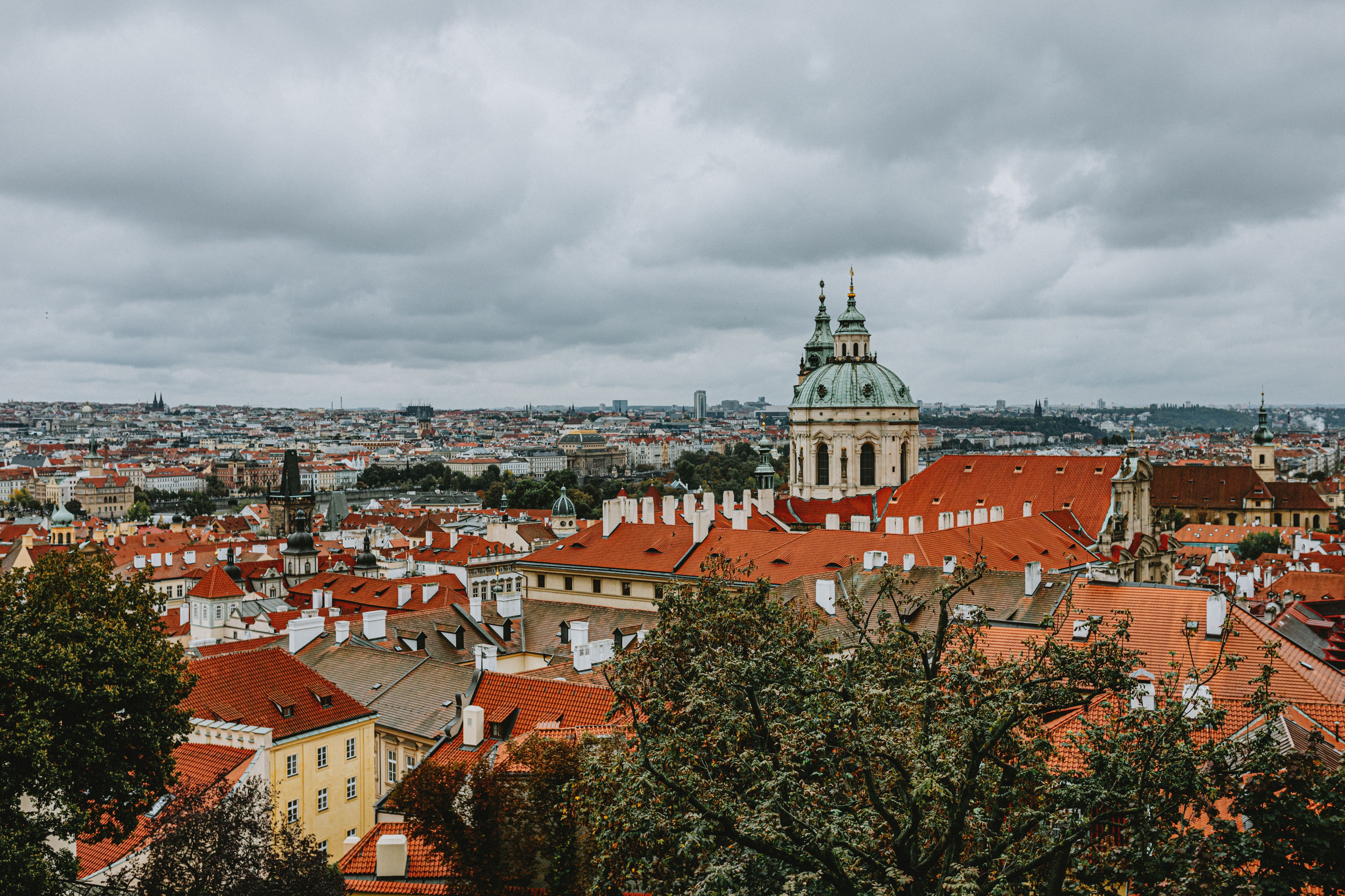 Panoramic View of Prague's Historical Architecture · Free Stock Photo