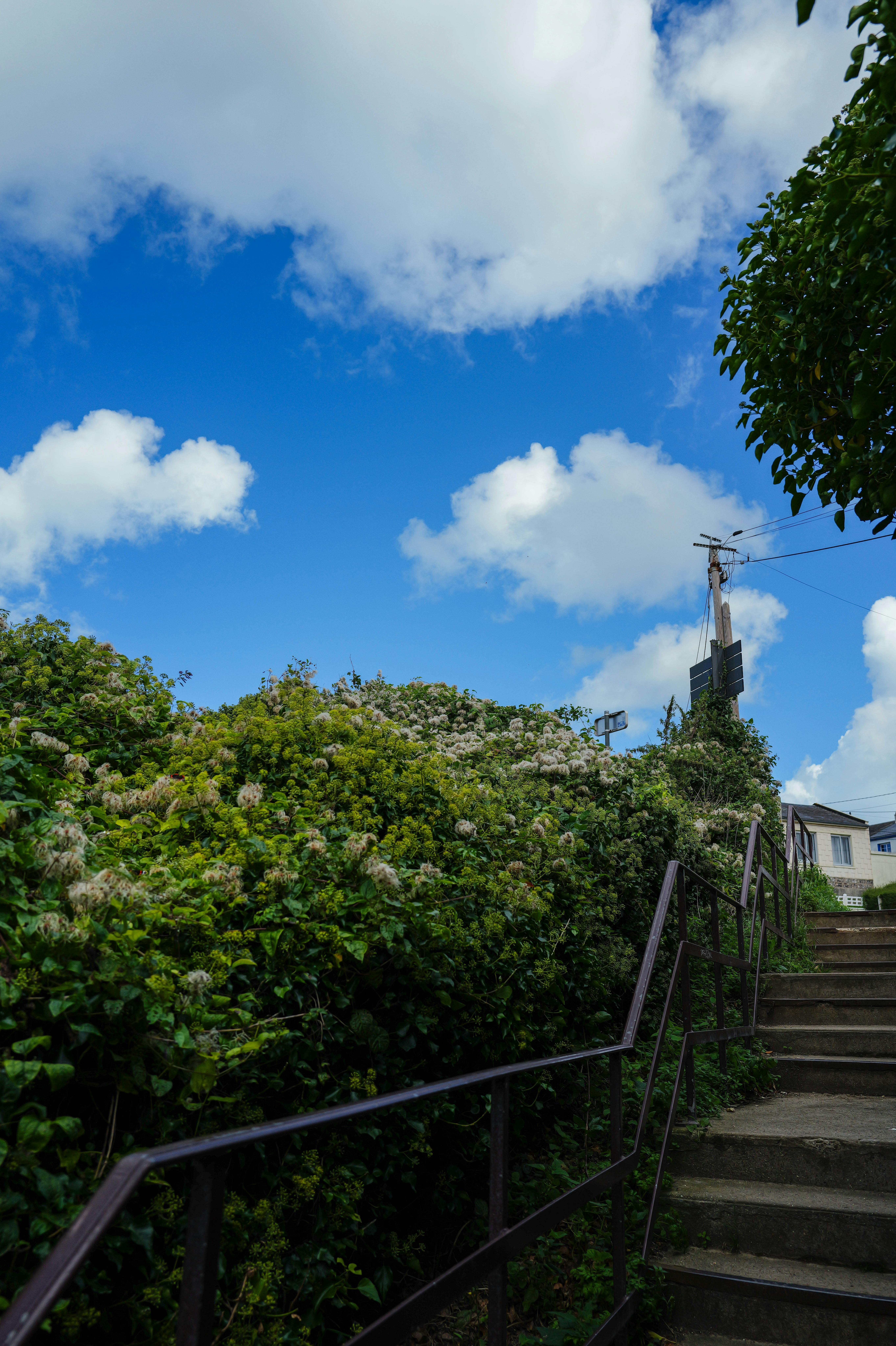 Gratuit Scară Pitorească în Aer Liber Care Duce La Cerul Albastru Fotografie de stoc