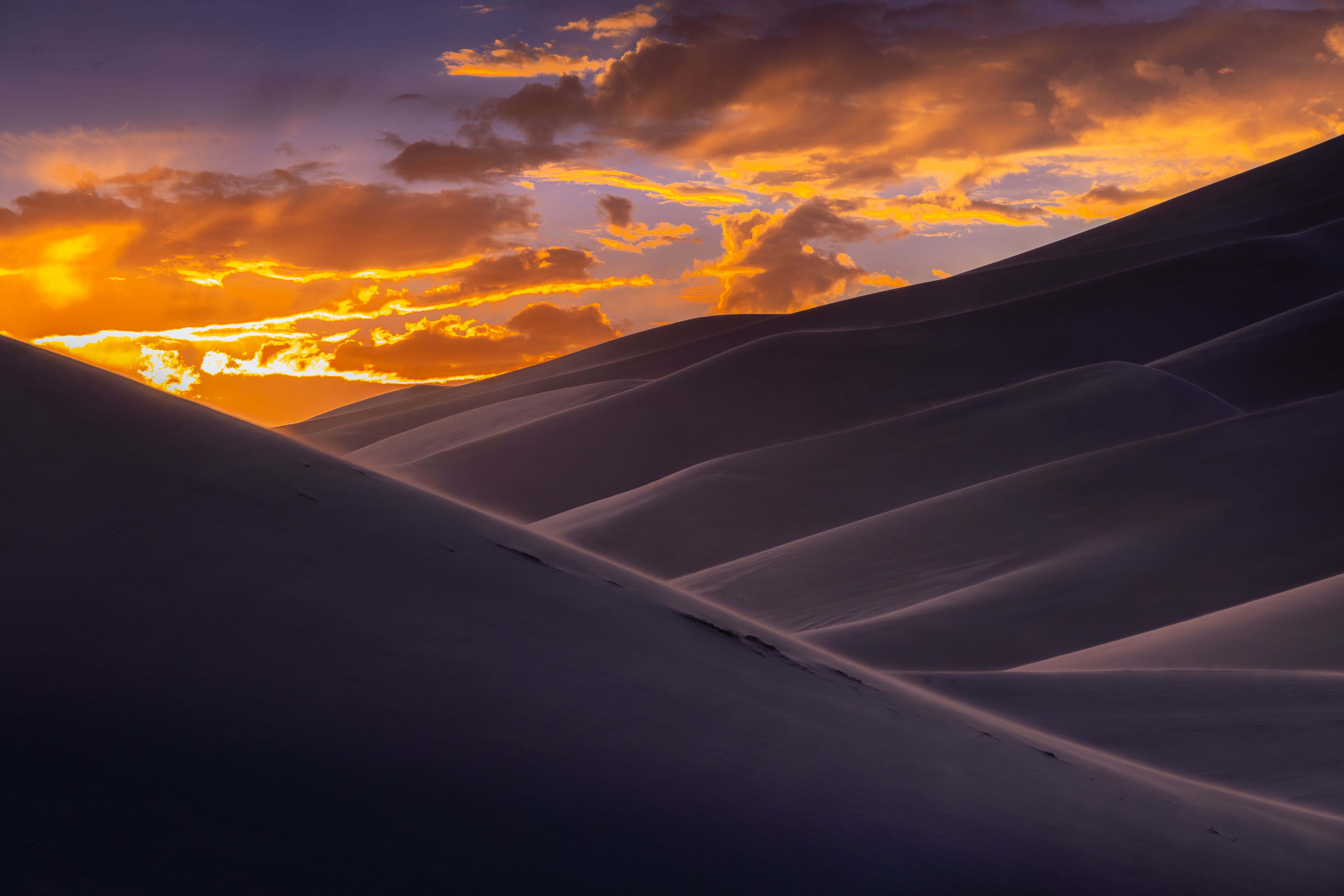 Pôr do sol nos Lençóis Maranhenses