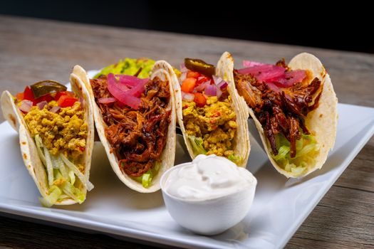 Slow-Cooker Pulled Pork Tacos with Mandarin Slaw
