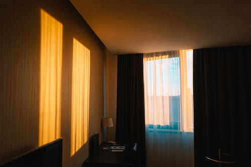 White and Black Curtains