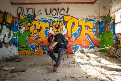 Cartoon mural in a studio space — photo by Stephen Leonardi on Pexels