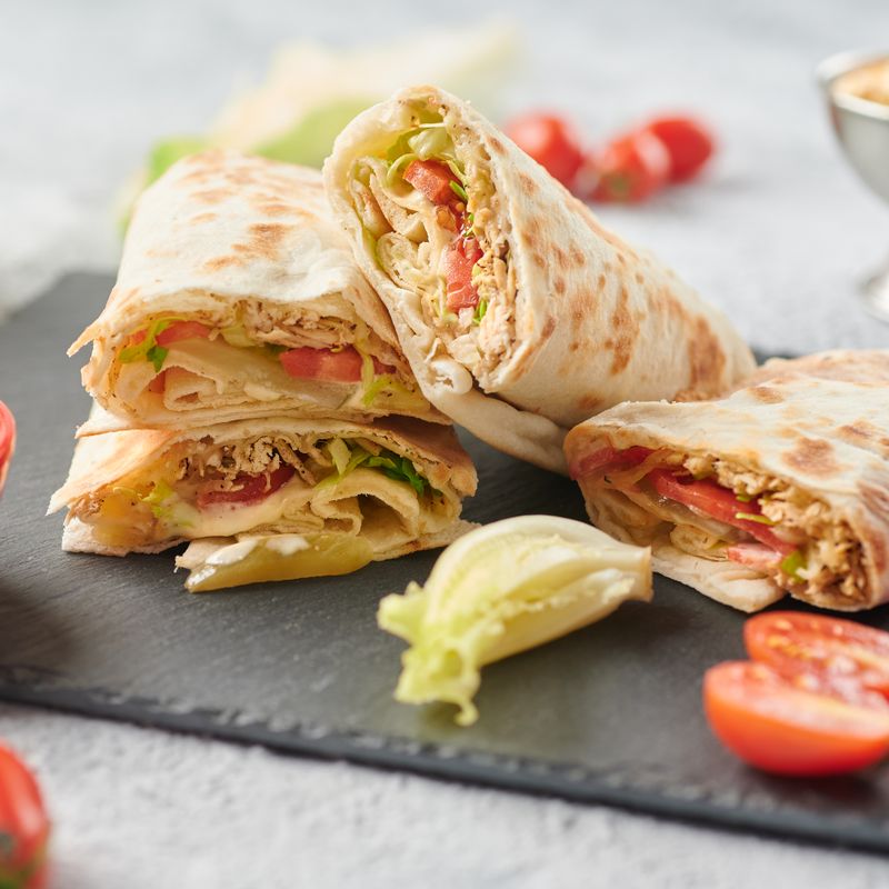 30-Minute Pork Shawarma Lettuce Wraps with Sriracha Aioli