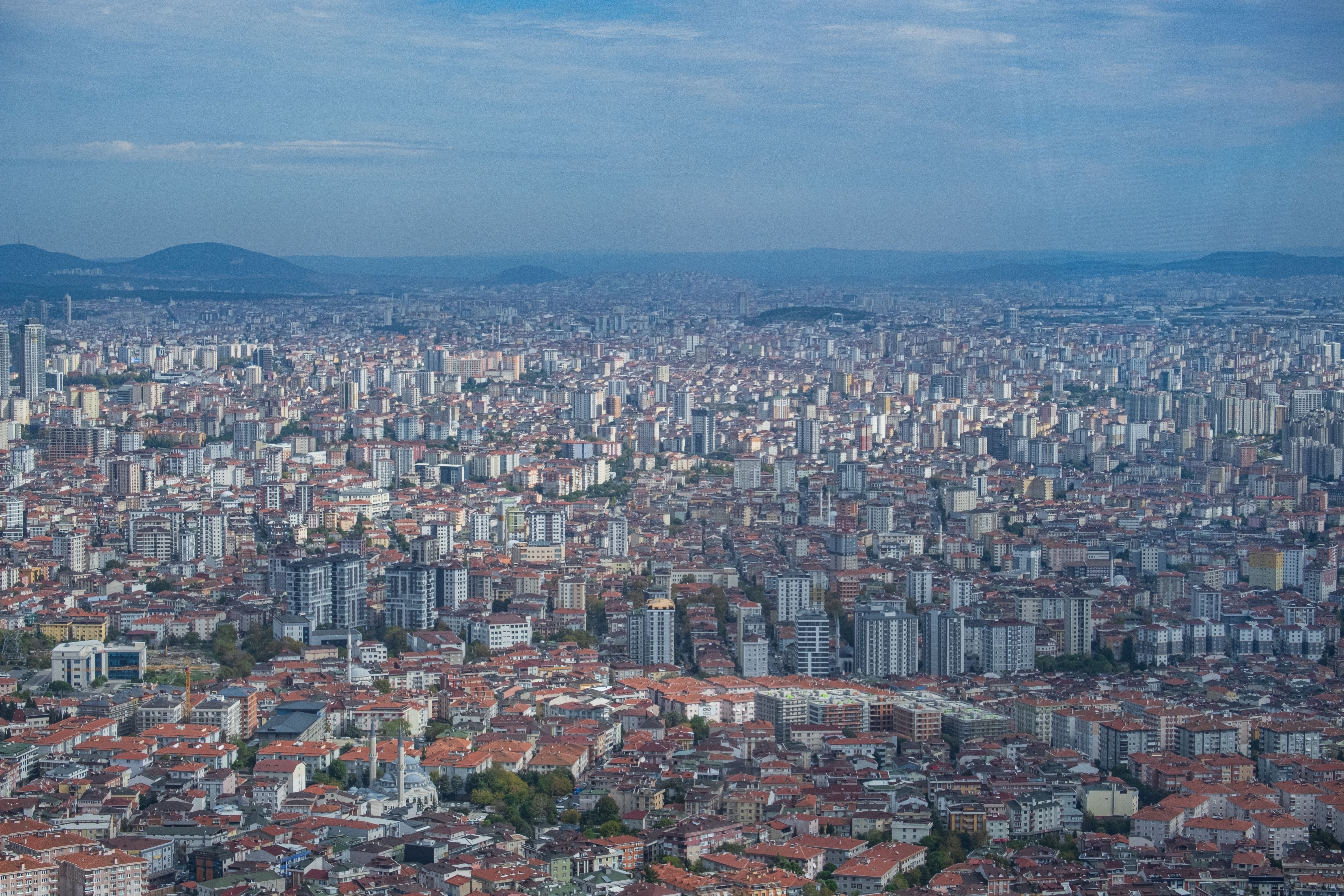 Incredible A Majestic Helicopter Tour in Istanbul Review: Soaring Over Two Continents Review 2026 - Stunning aerial view of Istanbul showcasing dense urban landscape and city architecture.