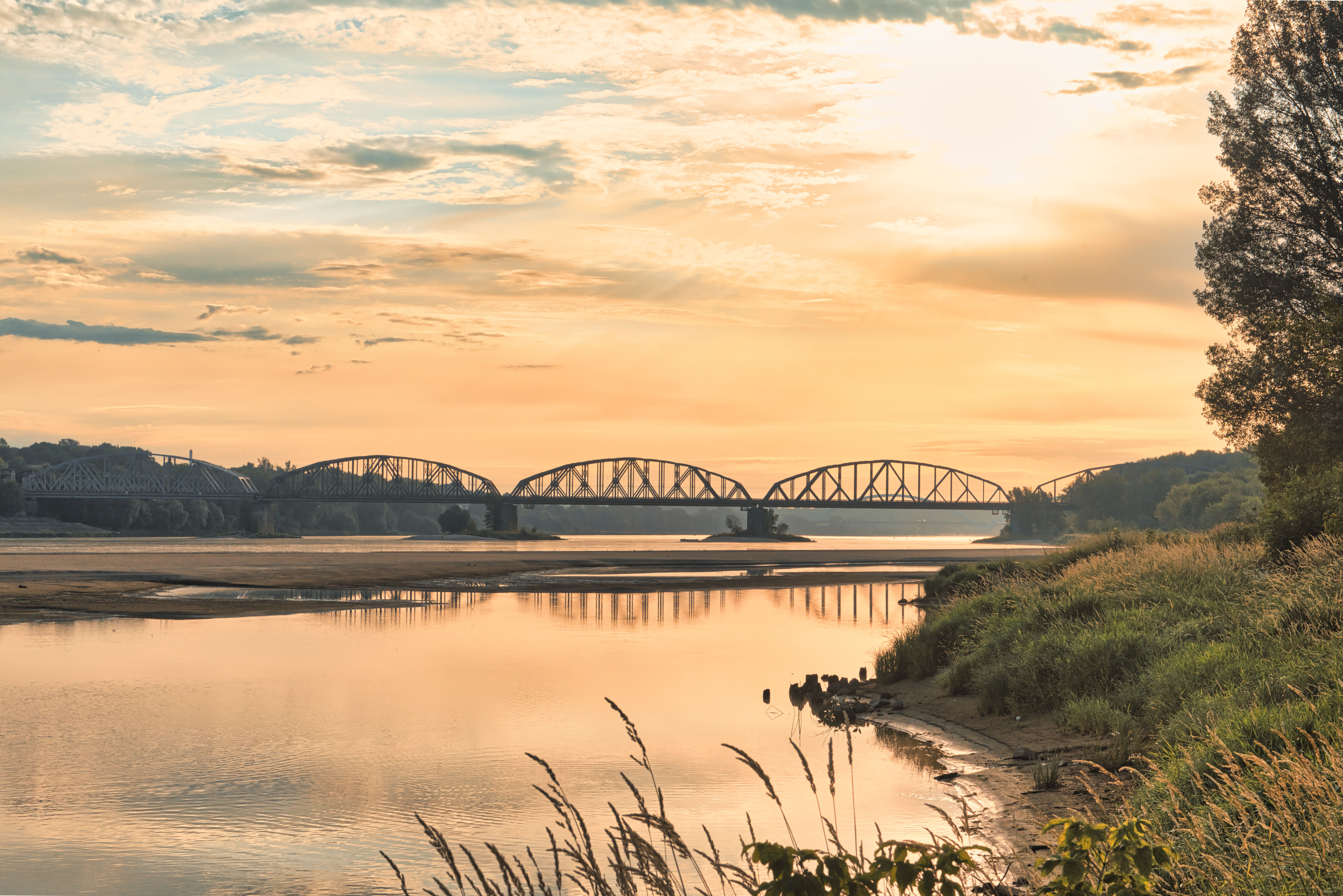 Scenic River Bridge at Sunset · Free Stock Photo