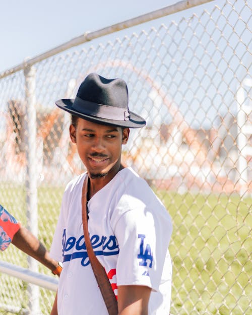 Man Wearing Black Fedora Hat