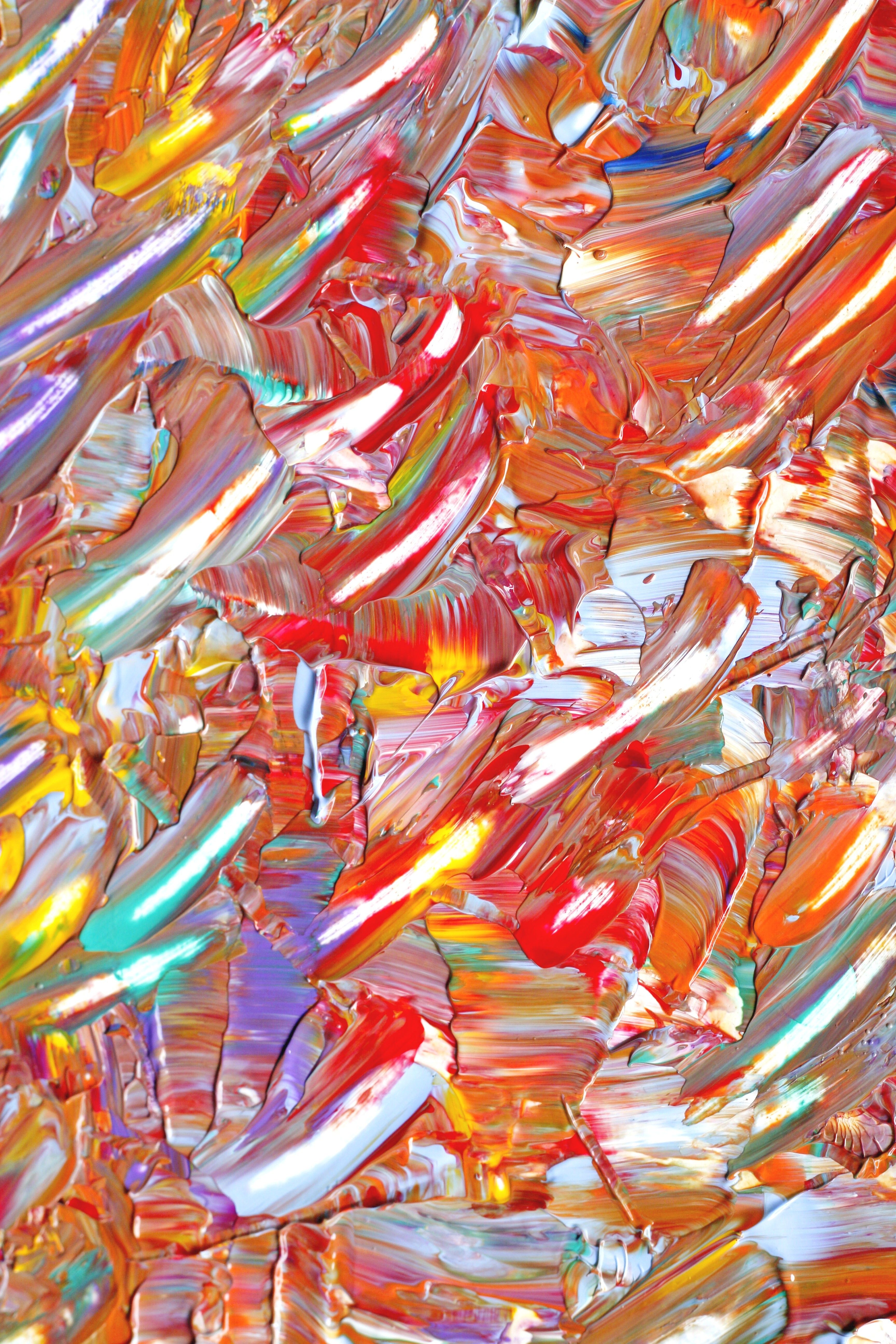Colorful Abstract Oil Paint Texture Background · Free Stock Photo