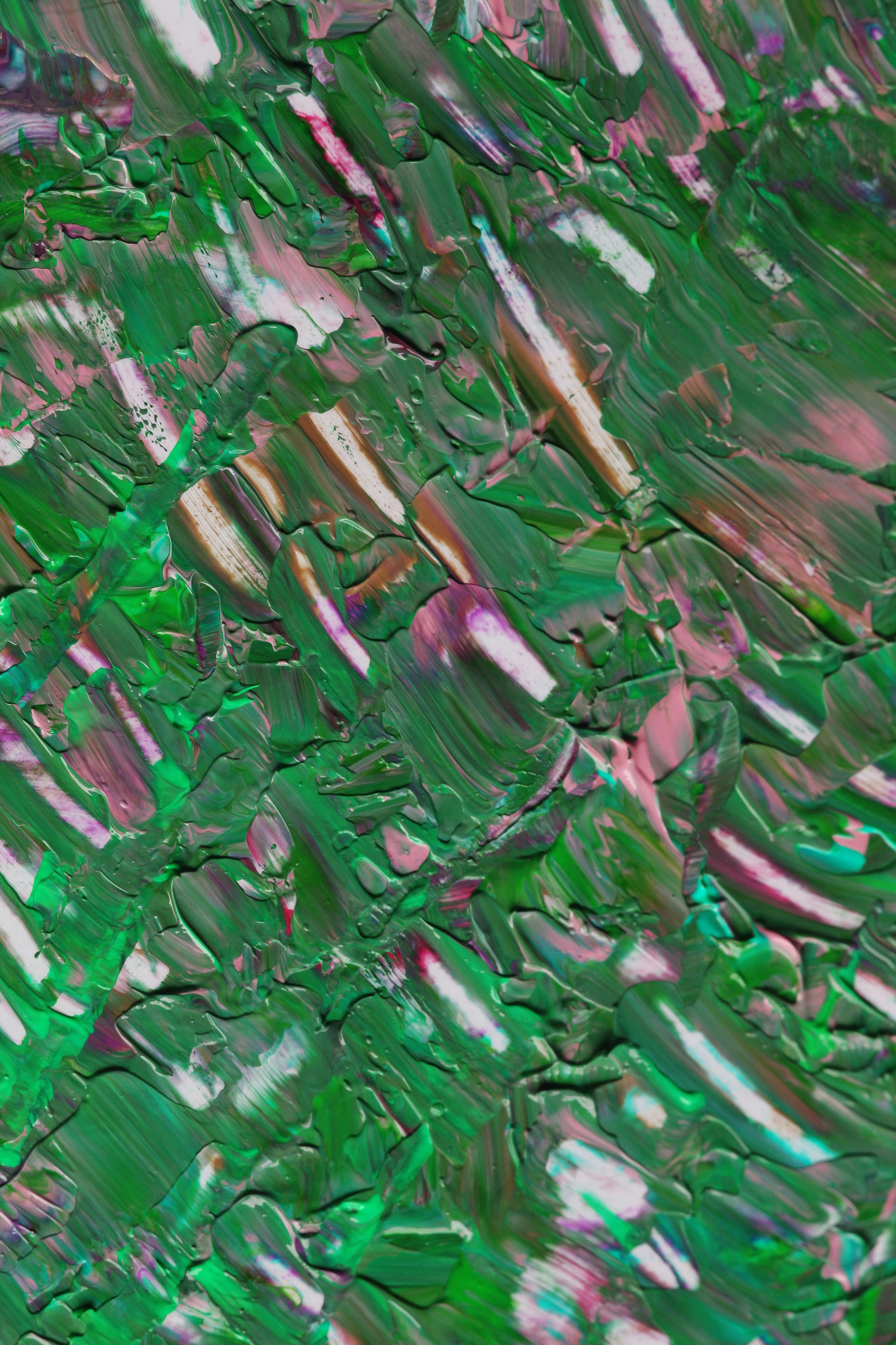 бесплатная Яркая абстрактная краска, текстурированное искусство на холсте Стоковое фото