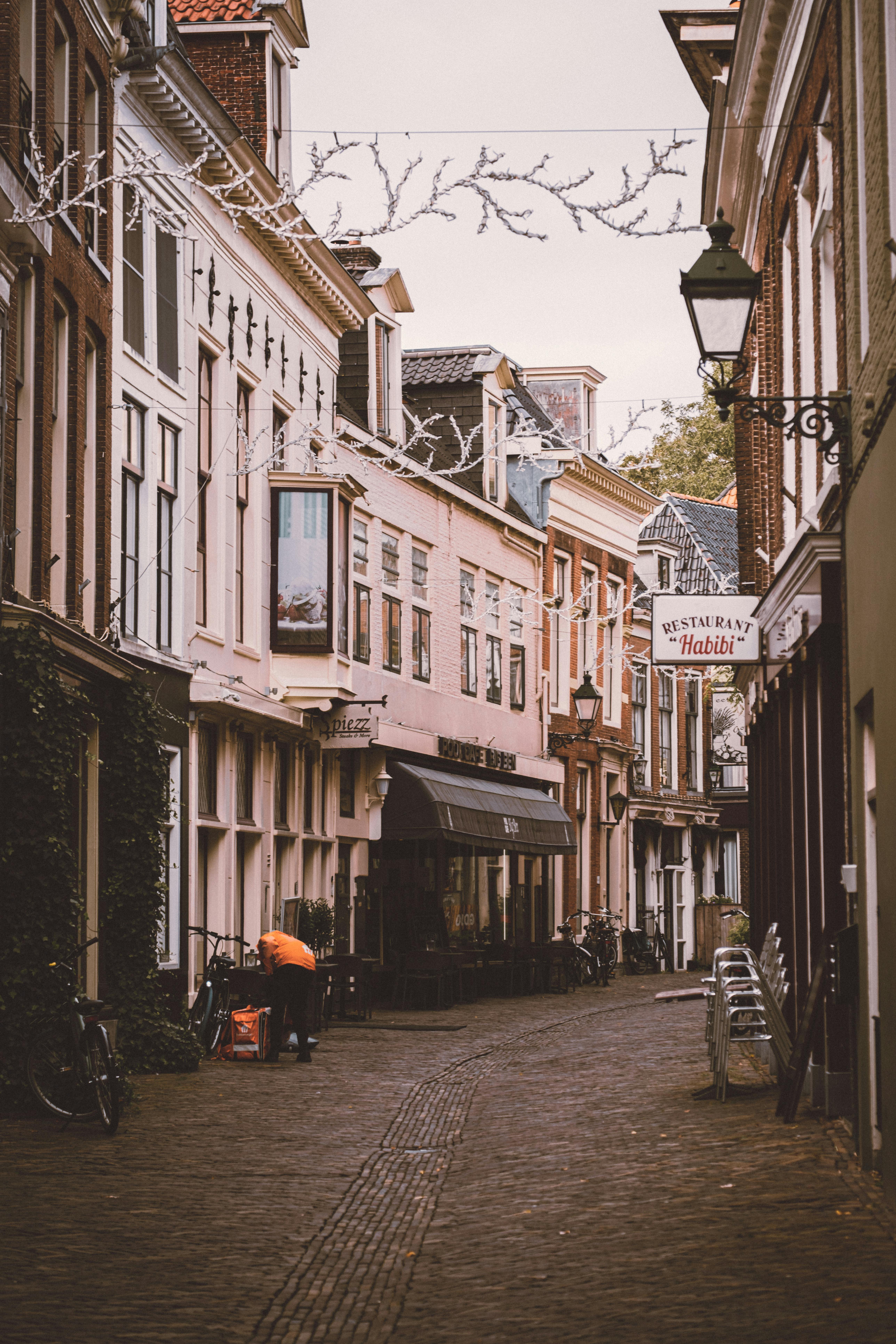 charming street view in leeuwarden netherlands