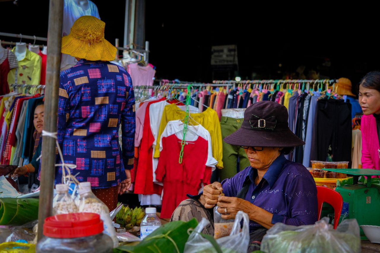 Handmade artisan goods at an ethical market